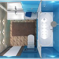 version du style lumineux de la salle de bain photo 6 m²