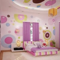 the idea of ​​a bright style of a children's room for a girl picture