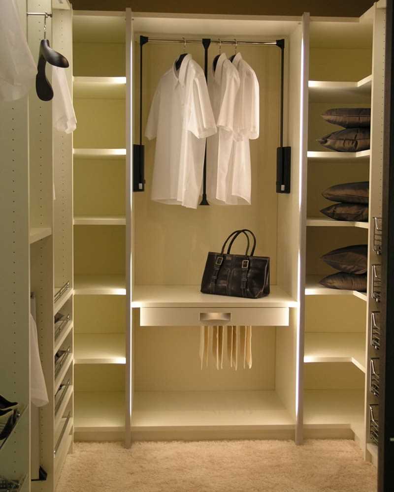 idea of ​​modern design of the dressing room