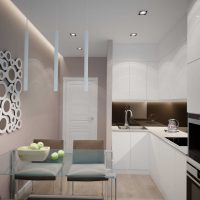version of the bright design of the apartment in bright colors in a modern style photo
