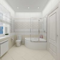 l'idée d'un style inhabituel de la salle de bain dans une image de style classique