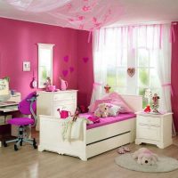 idea of ​​a light decor for a child’s room for a girl picture