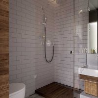version of the unusual style of the bathroom 3 sq.m photo