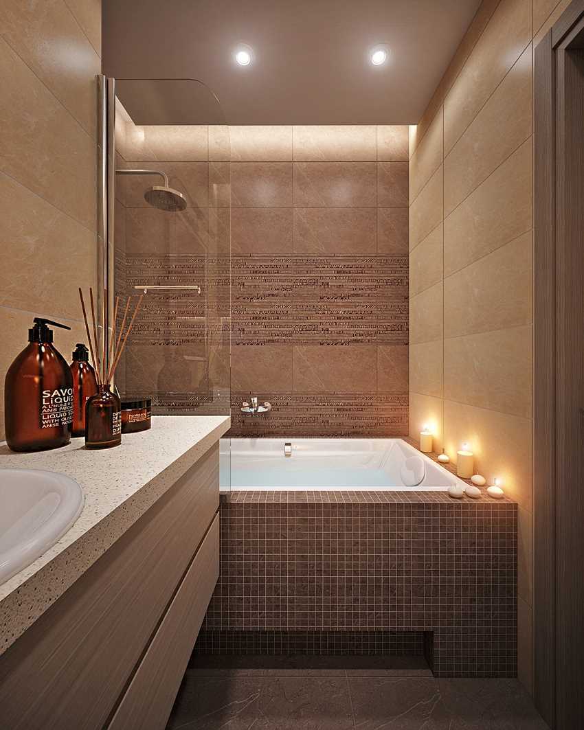 option d'un style lumineux d'une salle de bain de 4 m²