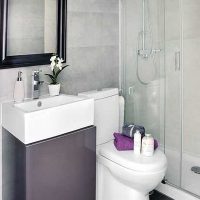 version of a beautiful bathroom design 4 sq.m picture
