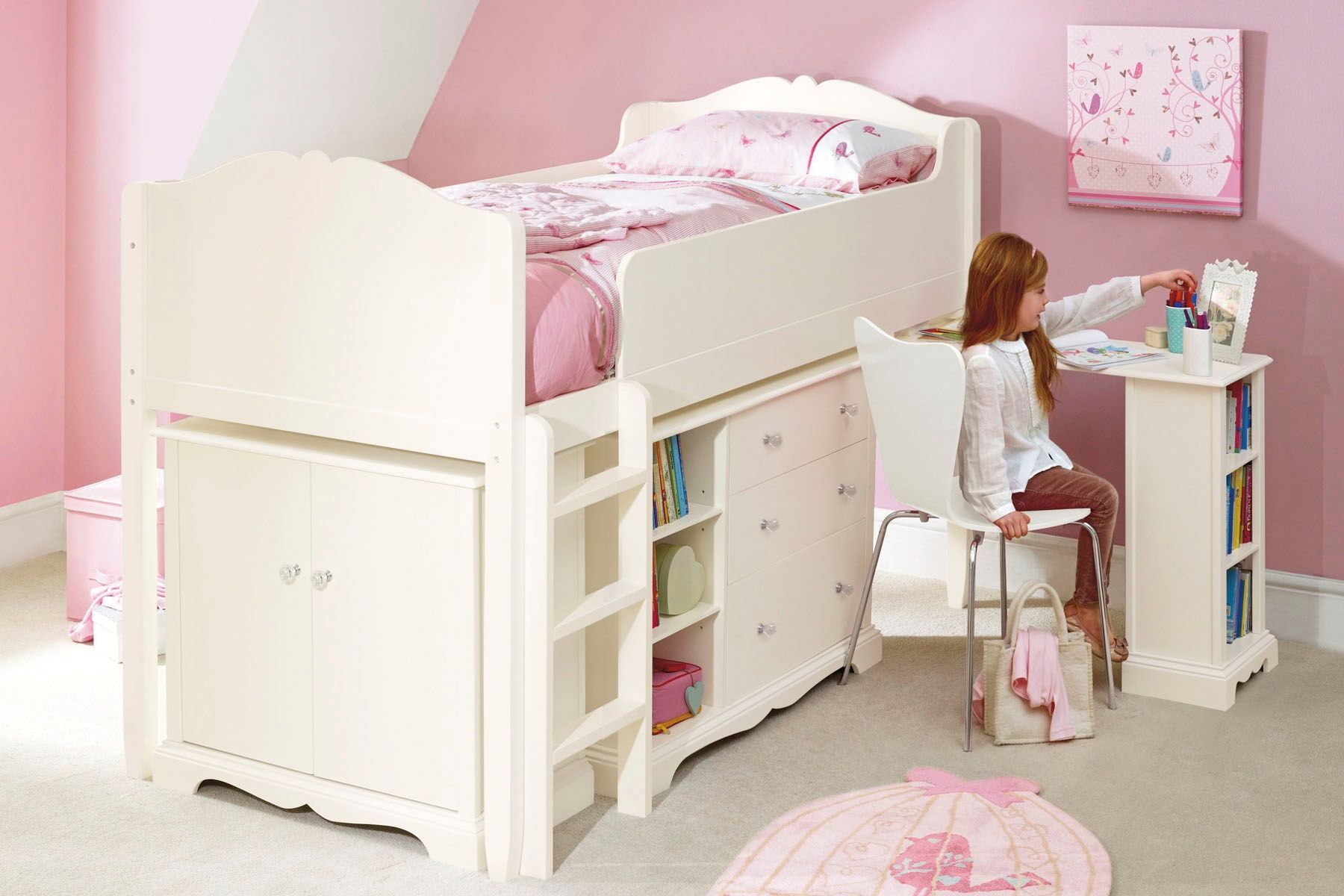 version of the bright style of a nursery for a girl