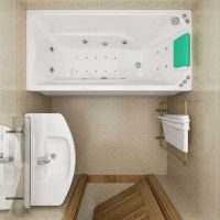 idée d'un intérieur de salle de bain moderne image de 3 m²