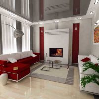 version of the beautiful interior of a small living room photo