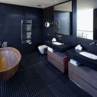 version of the modern design of the bathroom 2017 photo
