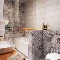 the idea of ​​a beautiful style bathroom 3 sq.m picture