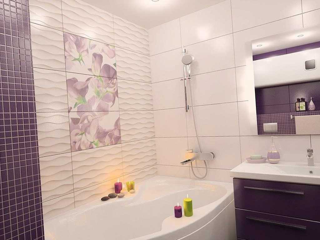 variante del design luminoso del bagno con vasca ad angolo