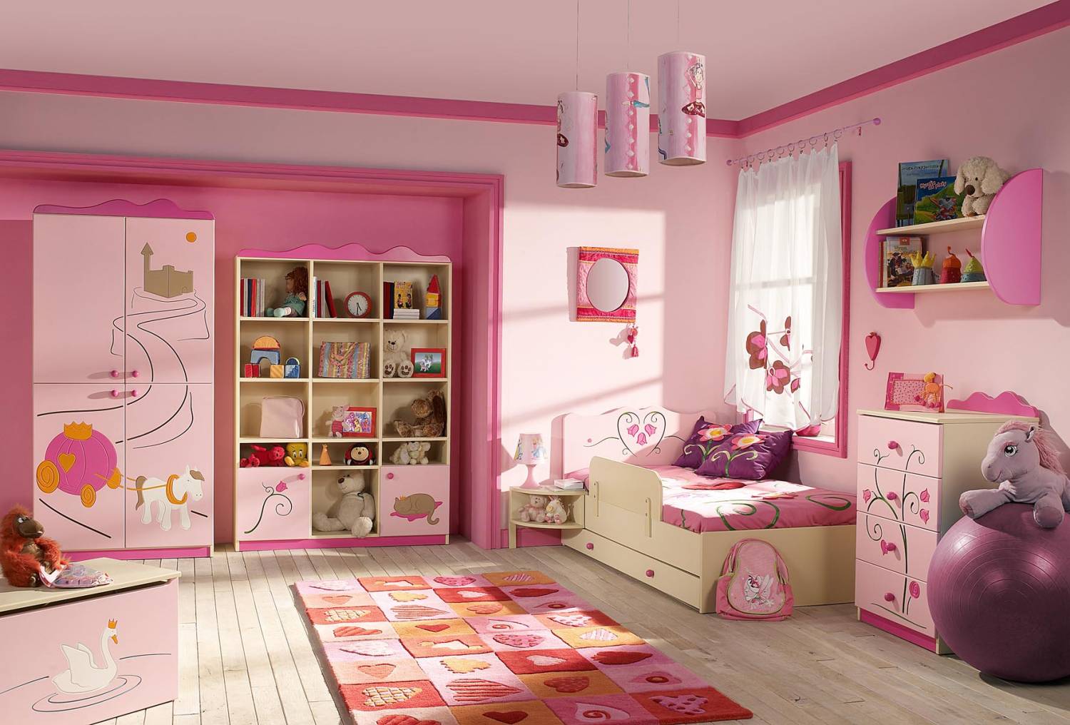version of the unusual style of a child’s room for a girl
