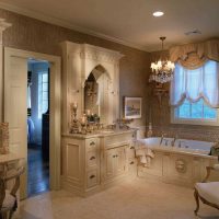 option d'un décor de salle de bain clair dans une image de style classique