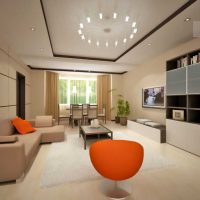 idea of ​​light room design in bright colors in a modern style picture