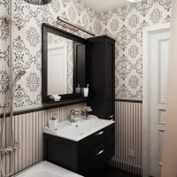 the idea of ​​a light bathroom decor in a classic style photo