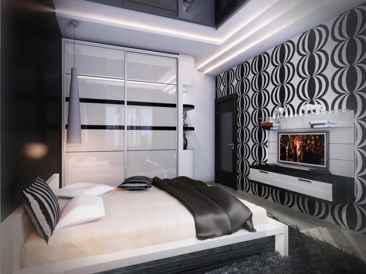 version of the modern style of the bedroom in white