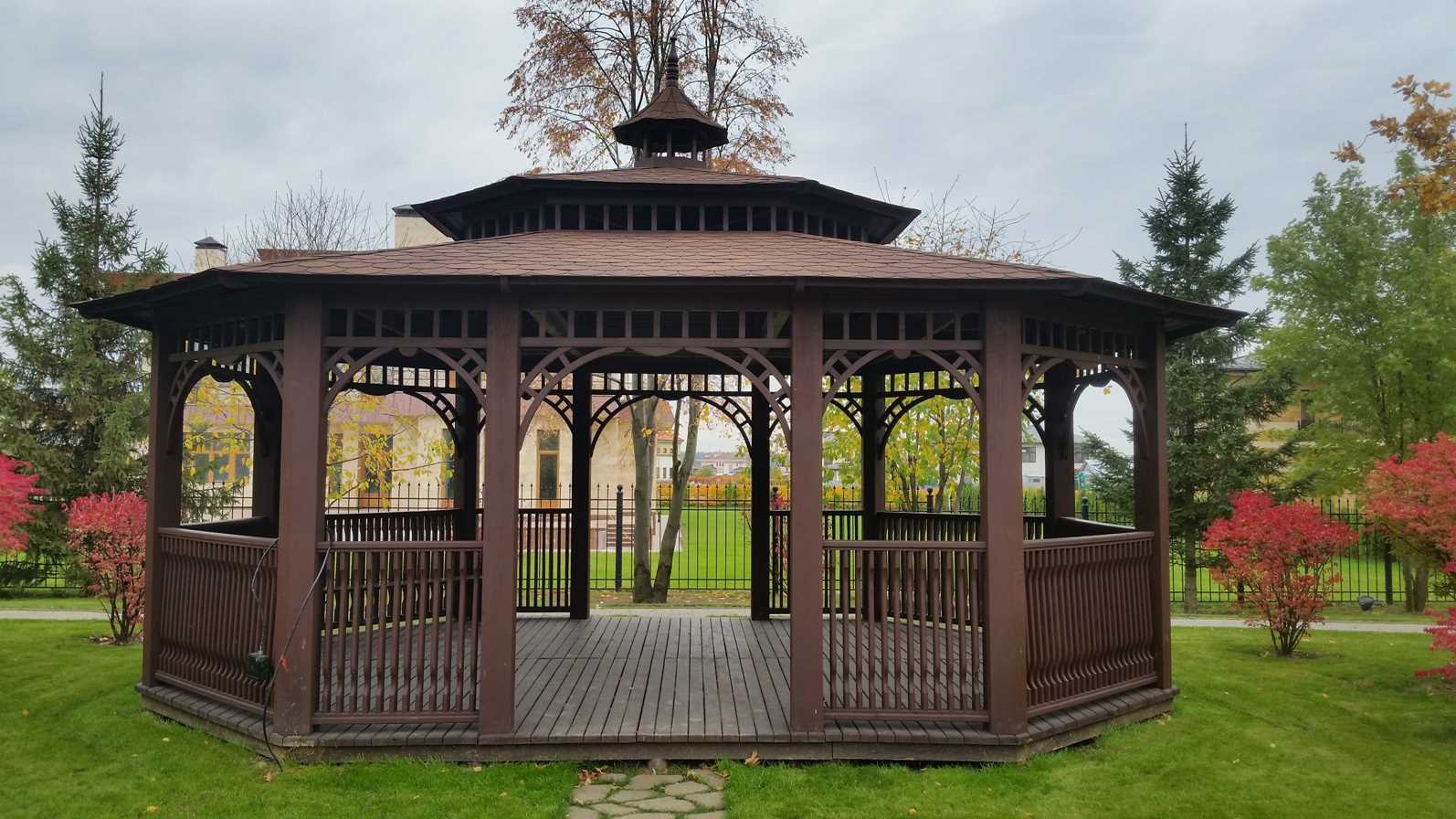 version of the beautiful style of the gazebo in the yard
