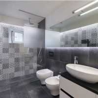 version of the modern style of the bathroom 2017 photo