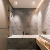 The idea of ​​a bright bathroom design 2017 picture