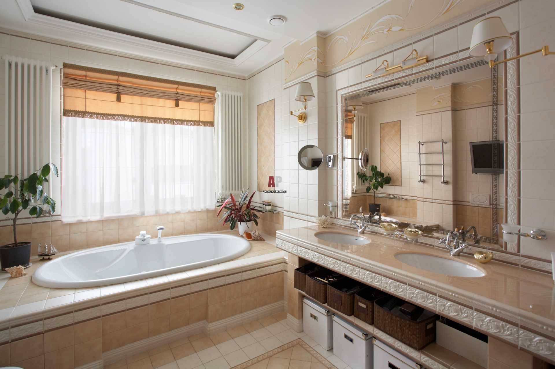 l'idée d'un beau style d'une salle de bain avec une fenêtre