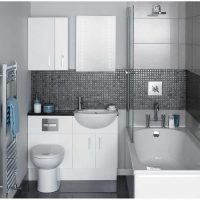 version of the unusual style of the bathroom in black and white