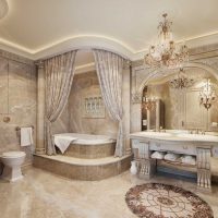 idea of ​​a beautiful style large bathroom photo