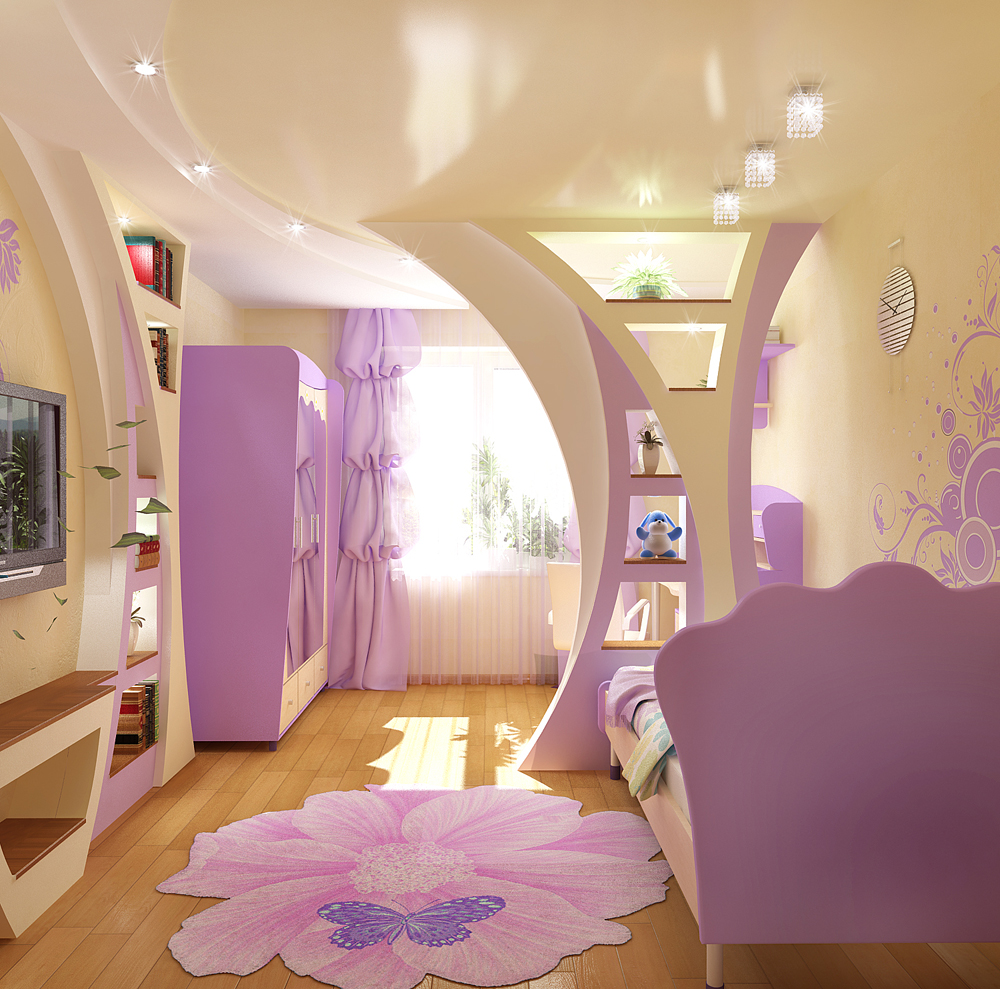 the idea of ​​a bright interior of a children's room