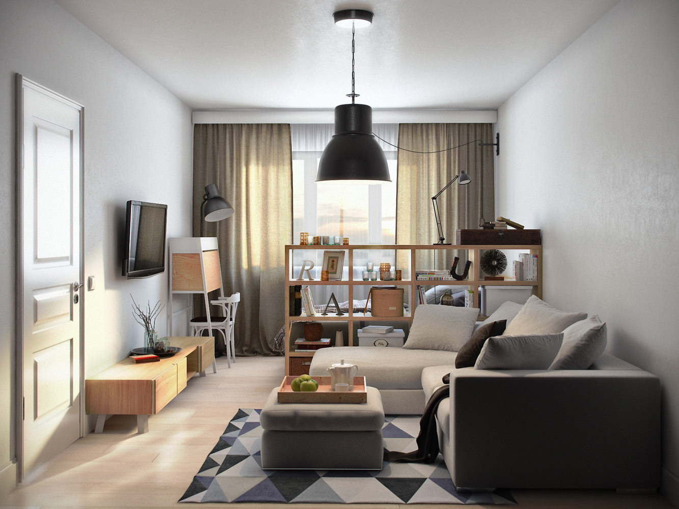the idea of ​​a beautiful living room design