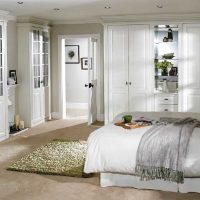 version of the modern interior of a white bedroom picture