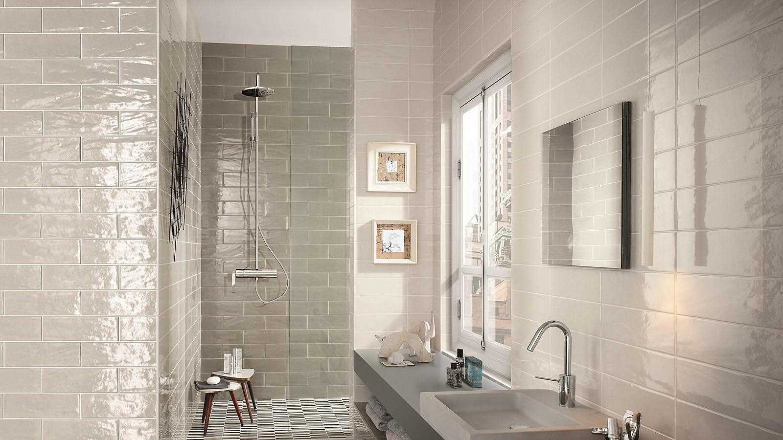 option of bright style of a large bathroom