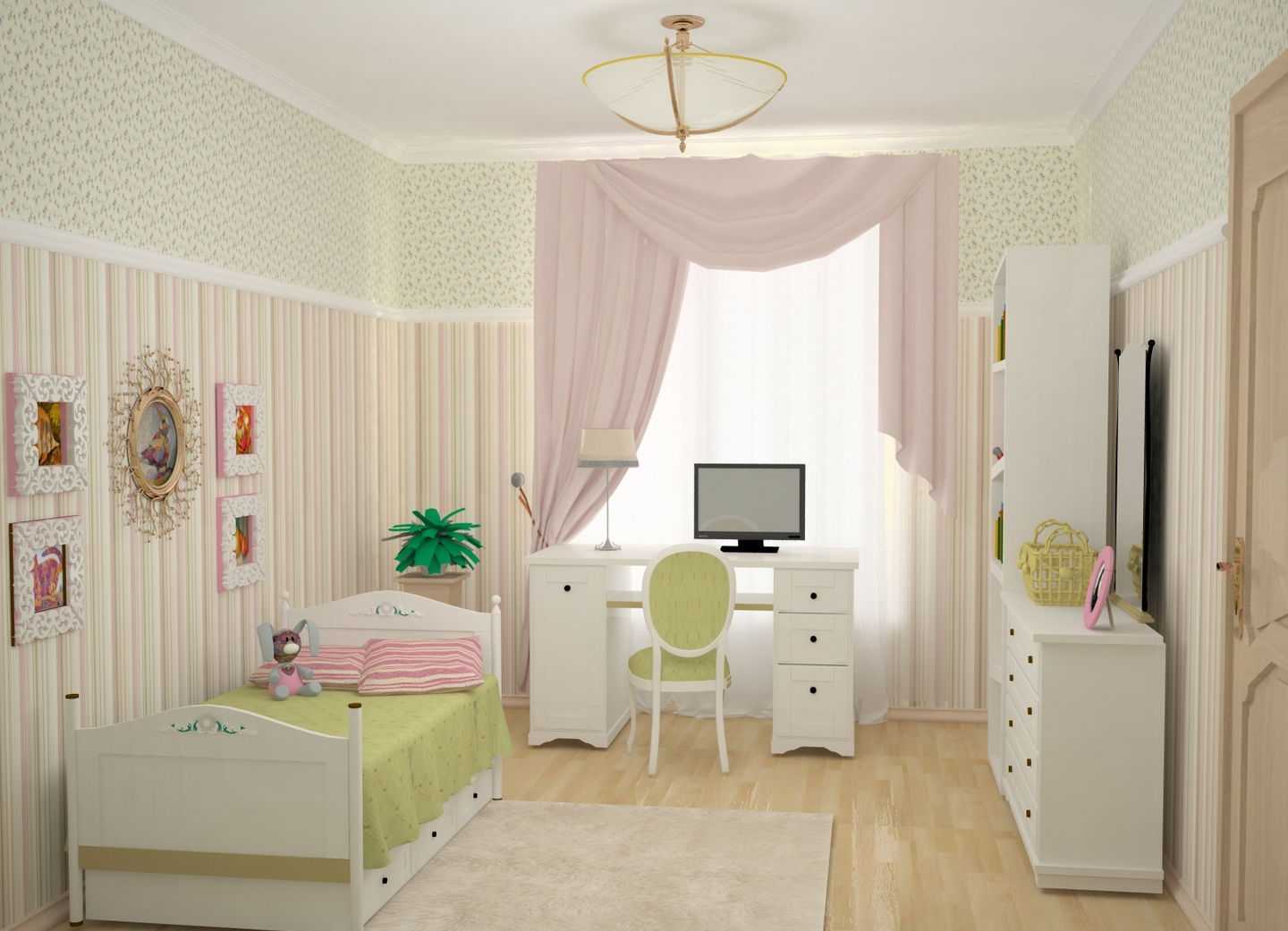 the idea of ​​a bright style of a children's room