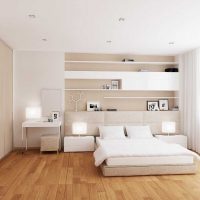 idea of ​​a modern interior white bedroom photo