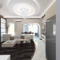 variant of a bright apartment interior 50 sq.m picture