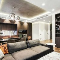 esempio di un bellissimo soggiorno design nello stile della foto minimalista