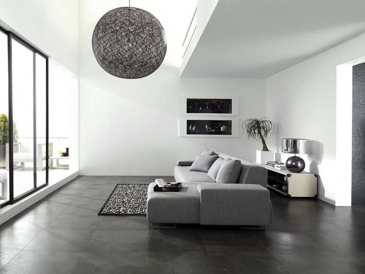 minimalist version of the light decor of the living room