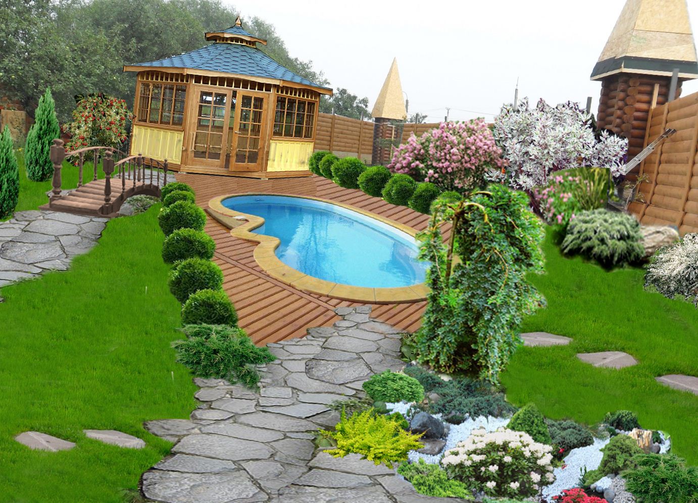 An example of a beautiful landscape design
