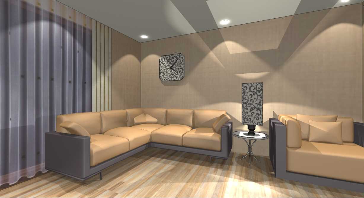 an example of a light living room interior in the style of minimalism