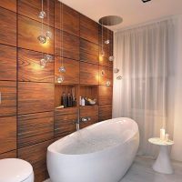 exemple de style lumineux de la salle de bain photo 5 m²