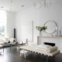 esempio di un bellissimo interno di un soggiorno in stile minimalista