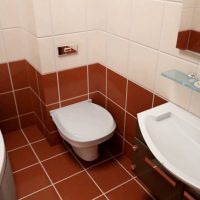 An example of a bright bathroom style 5 sq.m photo