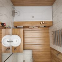 Un exemple de beau design de salle de bain de 5 m²