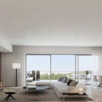versione degli interni luminosi del soggiorno in stile minimalista