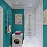 An example of a light style bathroom 5 sq.m photo