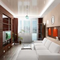 idea di un soggiorno in stile luminoso in una foto in stile moderno
