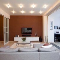 the idea of ​​a beautiful interior of a modern apartment of 70 sq.m picture