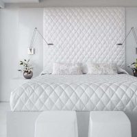 version of a beautiful design of a white bedroom photo