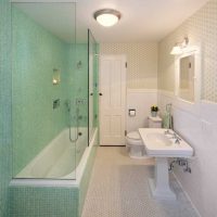 The idea of ​​an unusual design of the bathroom 2017 photo