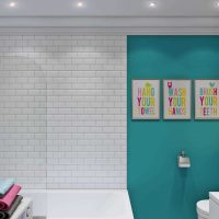 idée d'un intérieur de salle de bain moderne 4 m² photo