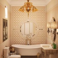 version d'un beau décor de salle de bain dans une image de style classique