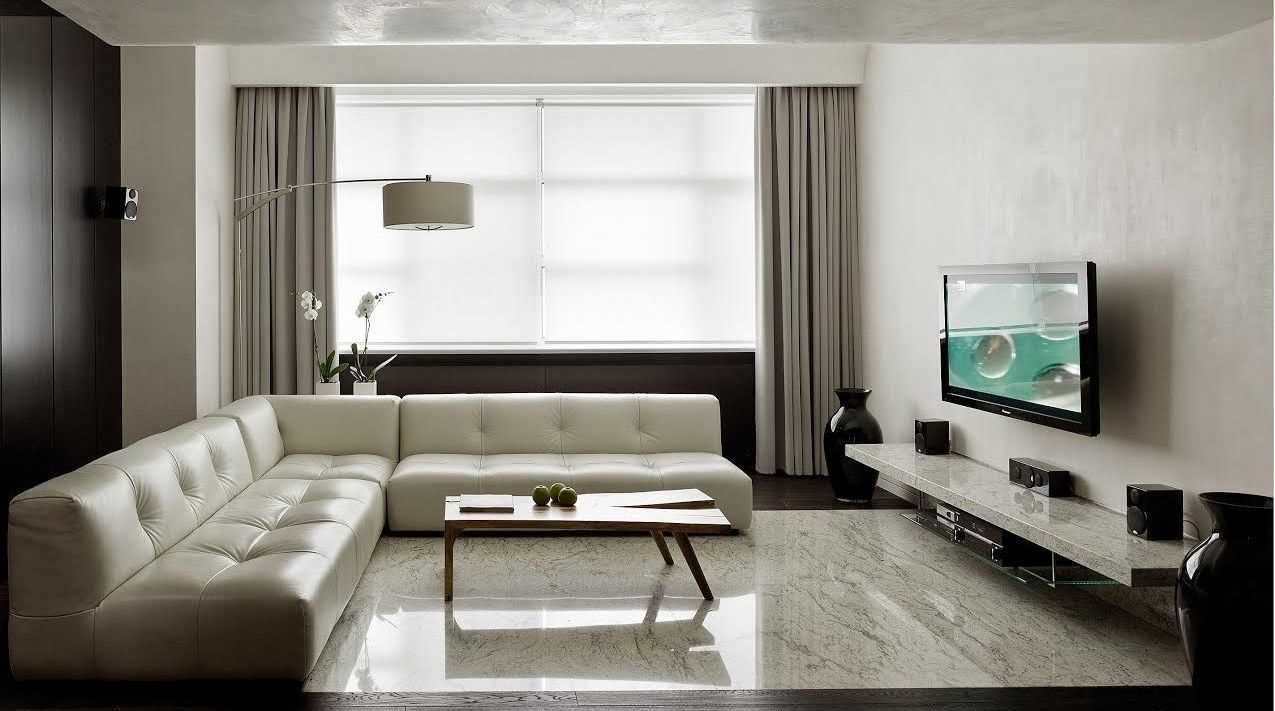 versione degli splendidi interni del soggiorno in stile minimalista